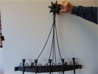 Mid Century Spanish Gothic Metal Candleholder