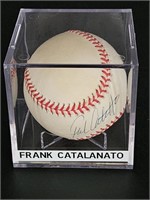 Autographed Frank Catalanato Baseball