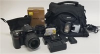 Nikon D80 Digital Camera, Lenses, Flash and Case