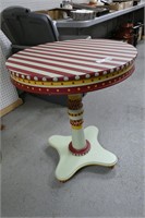 Hand Painted Round Wooden Table