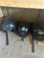 3 Motorcycle Helmets