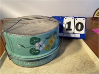 Hand Painted Cake /meal Tin