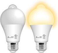 NEW 2PK Motion Sensor Light Bulbs 10W