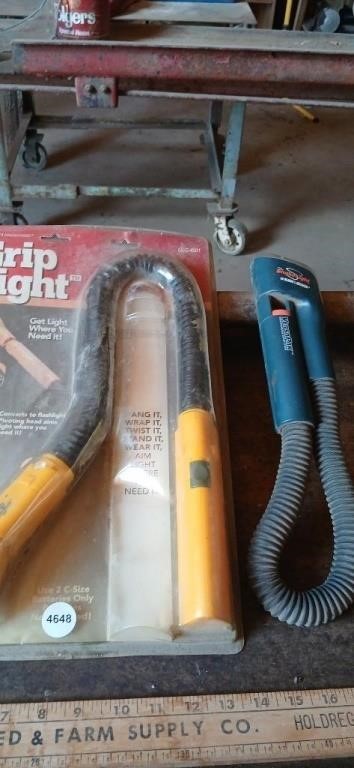 Grip Light (new in Pkg.) & B&D Snake Light (no