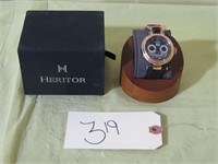 Heritor Automatic Men's Ganzi Semi Skeleton Watch