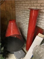 Red Retro Fire place