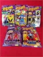 Five Spider-Man Action Figures