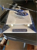 Penn State helicopter and display stand