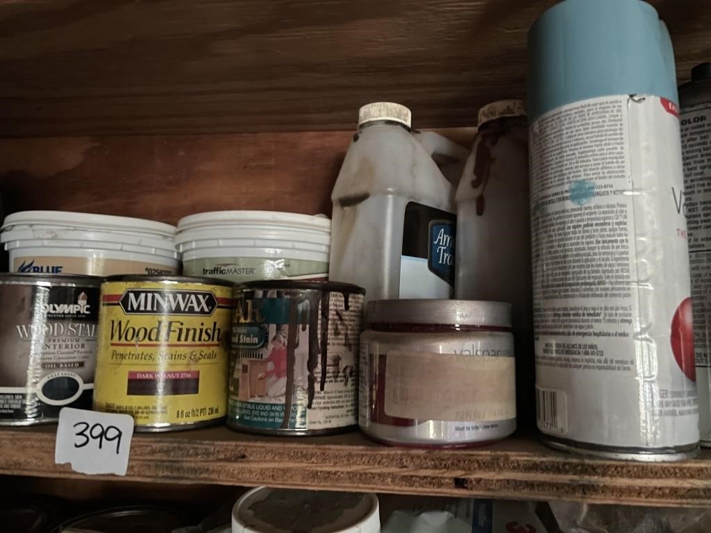 Shelf Lot (Paints and Stains)
