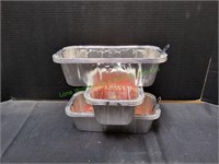 (3)Chefs Secret 3pk Aluminum Foil Loaf Pan Set