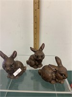 VINTAGE CERAMIC BUNNY FIGURE LOT