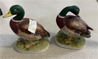 Pair of Lefton China Mallard Duck Figurines