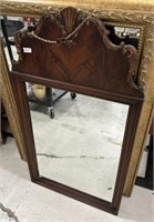 Depression Era Walnut Wall Mirror