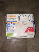 HDX 13 g tall kitchen trash bags