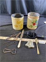 Vintage Tins, Cookie Cutter, Bottle Openers & More