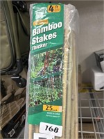 Jollybower 4 Ft Thicker Bamboo Stakes Pack of 25