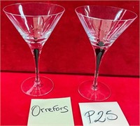 11 - PAIR OF ORREFORS COCKTAIL GLASSES (P25)