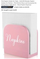 MSRP $8 Pink Napkin Holder