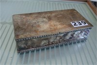 Silverplate On Copper Cigarette Box