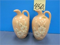 (2) Matching Hull Pottery Rosella Vases