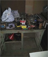 Assorted hardware & cabinet