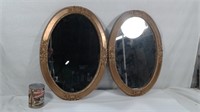 2 mirroirs ovale - Oval mirrors