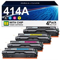 414A Toner Cartridges 4 Pack with Chip Replacement