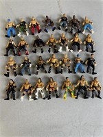 28 WWE Action Figures- 2'' Tall