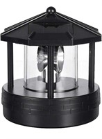 Solar Powered Lighthouse Rotating Outdoor