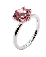 925S Lab-Grown 1.35ct Padparadscha Ring