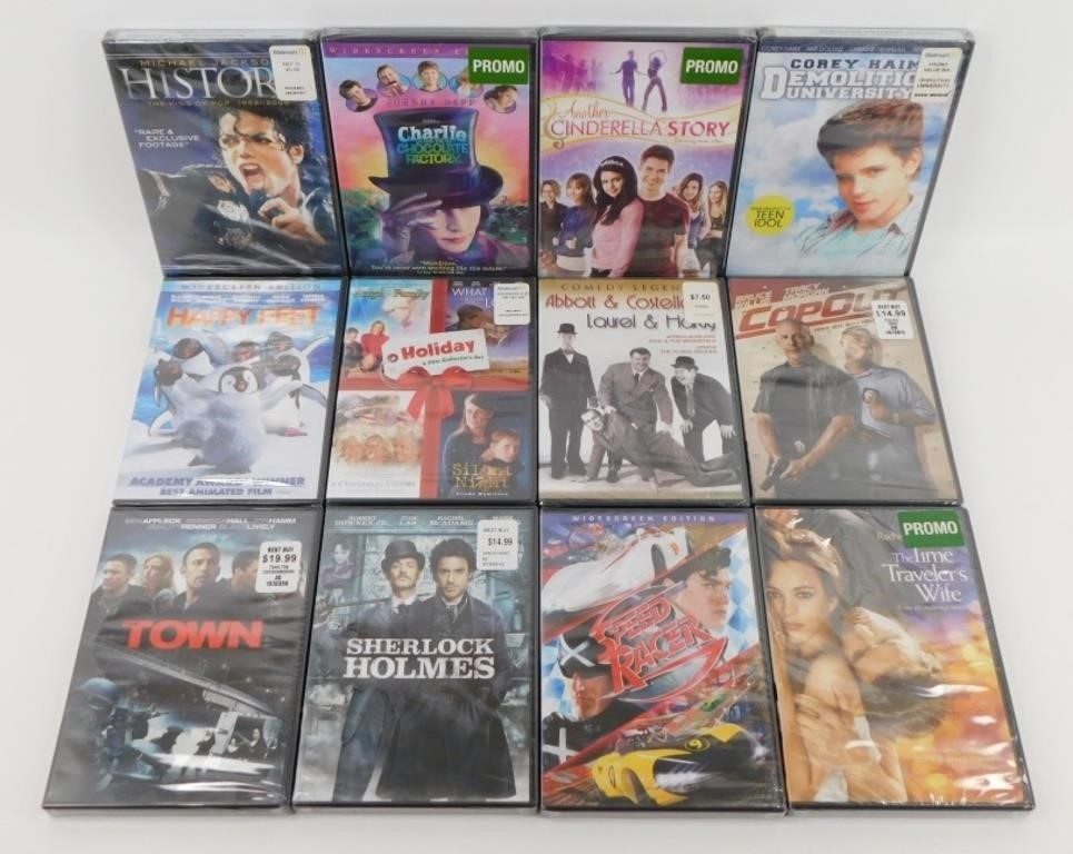 12 New / Factory Sealed DVD Movies