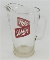 * Vintage Glass Schlitz Beer Pitcher