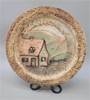 Quebec Artistian Pottery Plate, Signed