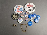 JFK & Ted Kennedy Pinbacks & More!