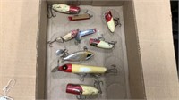 6 South Bend lures and misc.
