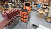 (10) Plastic Classroom Stacking Chairs