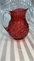 Vintage Fenton Cranberry Pitcher in the Water