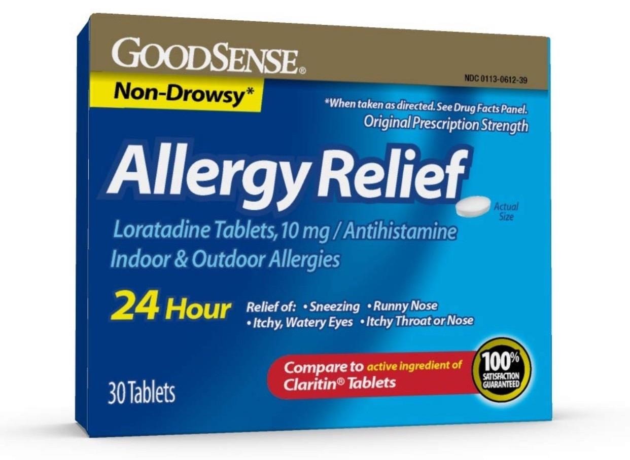 30Pcs GoodSense Non Drowsy Allergy Relief