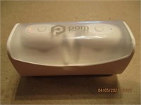 POM White Wireless Earbuds w/Built in Charger