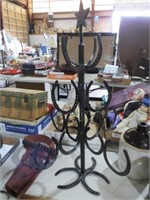 CAST IRON 30" HORSESHOE DISPLAY RACK