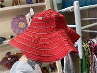 Floppy Red Sun Hat