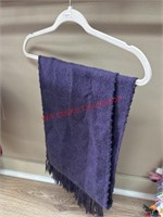 Woolies Purple 100% Alpaca Wool Scarf