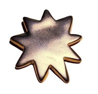 VTG SIGNED VICTORIA'S SECRET GOLD STAR/SUN BROOCH