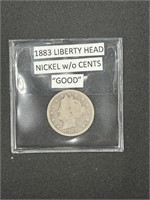 Liberty Head Nickel w/o cents (Good)