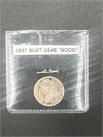 1837 Bust Dime - Good