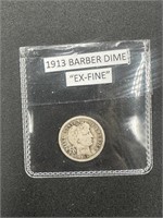1913 Barber Dime - Ex. Fine