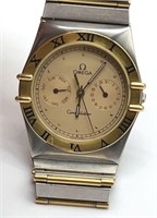 18k Omega constellation 33mm mens watch