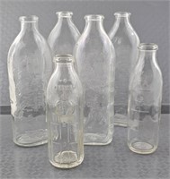 6 Vintage Baby Bottles