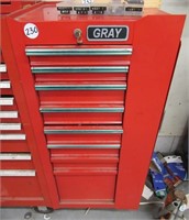 GRAY 8 DRAWER TOOL BOX SIDE CABINET RIGHT SIDE