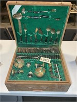 VINTAGE SRI SANG THAI JEWELRY FLATWARE AND SERVING